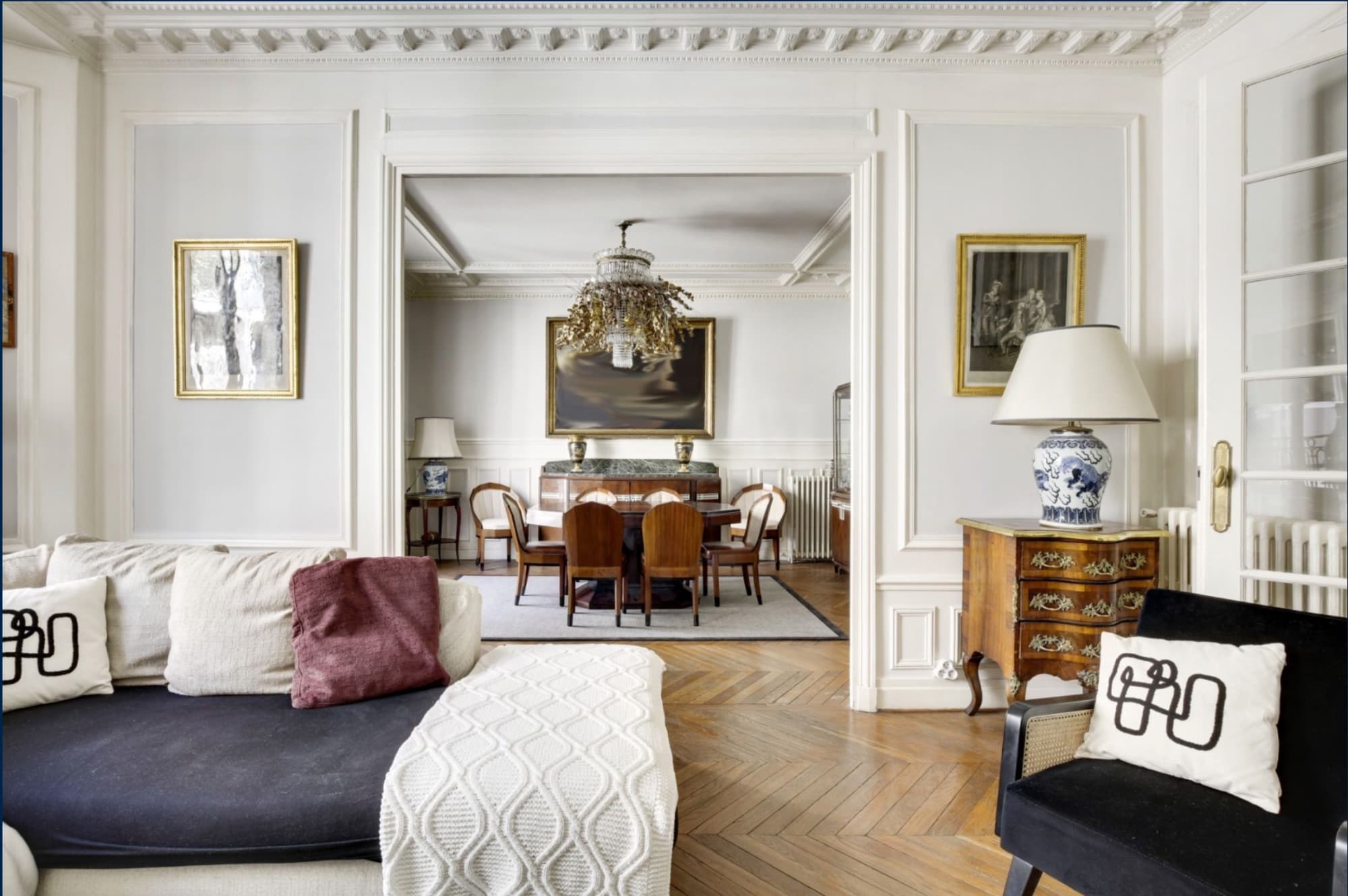 Paris XVIᵉ Arrt - rue du Ranelagh - Appartement familial et de réception